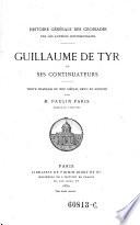 Guillaume de Tyr et ses continuateurs