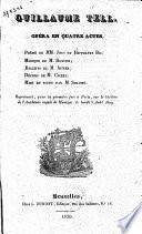 Guillaume Tell: opera en quatre actes