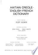 Haitian Creole-English-French Dictionary: French-Creole index ; English-Creole index