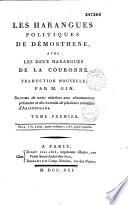 Harangues politiques avec les deux harangues de la couronne