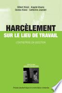 Harcèlement sur le lieu de travail