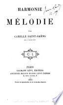 Harmonie et mélodie