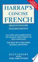 Harrap's French-English, Anglais-français Concise Dictionary/dictionnaire