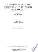 Harrap's Standard French and English Dictionary: English-French