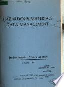 Hazardous Materials Data Management