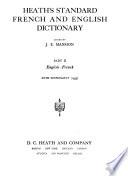 Heath's Standard French and English Dictionary: English-French