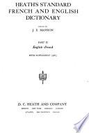 Heath's Standard French and English Dictionary: English-French, with supplement (1961)