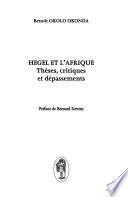 Hegel et l'Afrique