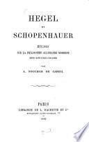 Hegel et Schopenhauer