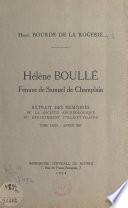 Hélène Boullé, femme de Samuel de Champlain