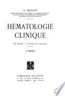 Hématologie clinique