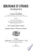 Hématologie et cytologie cliniques