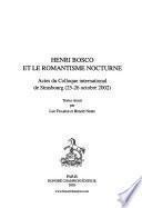 Henri Bosco et le romantisme nocturne