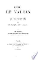 Henri de Valois et la Pologne en 1572