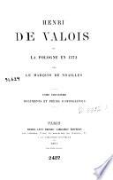 Henri de Valois et la Pologne en 1572