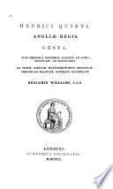 Henrici Quinti, Angliæ regis, gesta