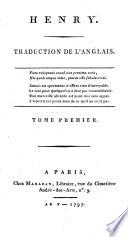 Henry. [By Richard Cumberland.] Traduction de l'Anglais