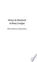 Henry de Monfreid et Rémy Lavigne
