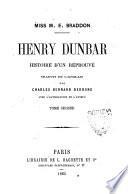 Henry Dunbar histoire d'un réprouvé
