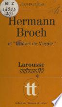 Hermann Broch et La mort de Virgile