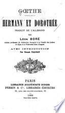 Hermann et Dorothée tr. de l'allemand par Léon Boré ...