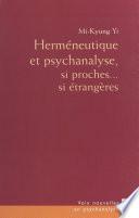 Herméneutique et psychanalyse
