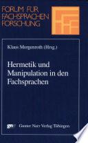 Hermetik und Manipulation in den Fachsprachen