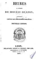 Heures à l'usage du diocèse de Lyon