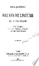 Heures de lecture d'un critique
