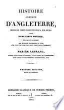 Histoire abrégée d'Angleterre, depuis les temps primitifs jusqu'à nos jours