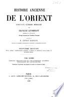 Histoire ancienne de l'Orient jusqu'aux guerres médiques