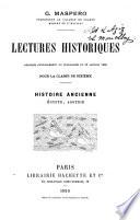 Histoire ancienne (Égypte, Assyrie)