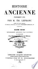 Histoire ancienne