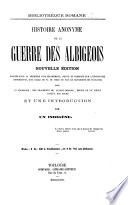 Histoire anonyme de la guerre des Albigeois
