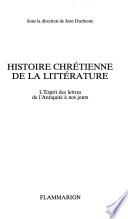 Histoire chrétienne de la littérature