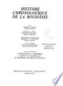 Histoire chronologique de la Roumanie