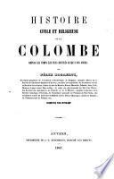 Histoire civile et religieuse de la colombe