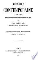 Histoire contemporaine, 1789-1884