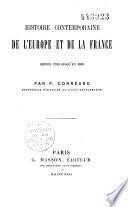 Histoire contemporaine de l'Europe et de la France de 1789 à 1889