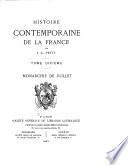 Histoire contemporaine de la France: Monarchie de juillet
