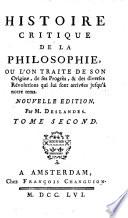 Histoire critique de la philosophie