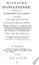 Histoire d'Angleterre depuis l'avenement de Jacques I. jusqu'a la revolution