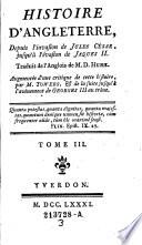 Histoire d'Angleterre ; depuis l'invasion de Jules César, jusqu'à l'évasion de Jacques II. ; Traduit de l'anglois