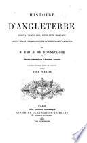 Histoire d'Angleterre jusqu'à l'époque de la révolution française