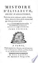 Histoire d'Élisabeth, reine d'Angleterre