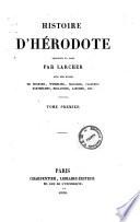 Histoire d'Hérodote traduite du grec par Larcher