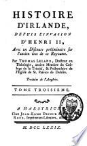 Histoire d'Irlande, depuis l'invasion de Henri II