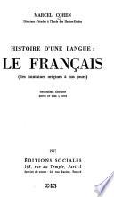 Histoire d'une langue, le français