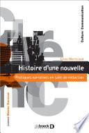 Histoire d'une nouvelle - Pratiques narratives en salle de rédaction