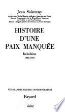 Histoire d'une paix manquée